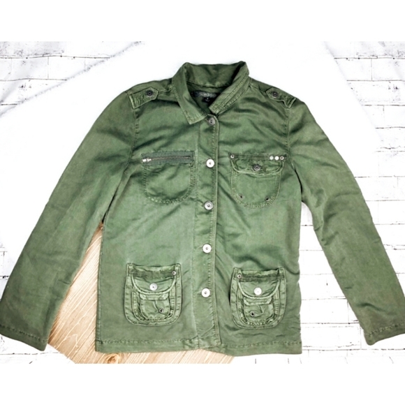 Marrakech green utility army cargo jacket - Picture 4 of 9
